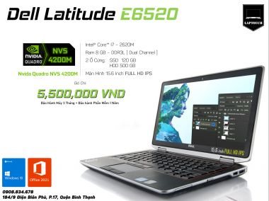 Dell Latitude 6520 [ Màn Full HD ]
