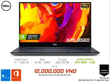 Dell XPS 9560 [ GTX 1050 - 4 GB ]