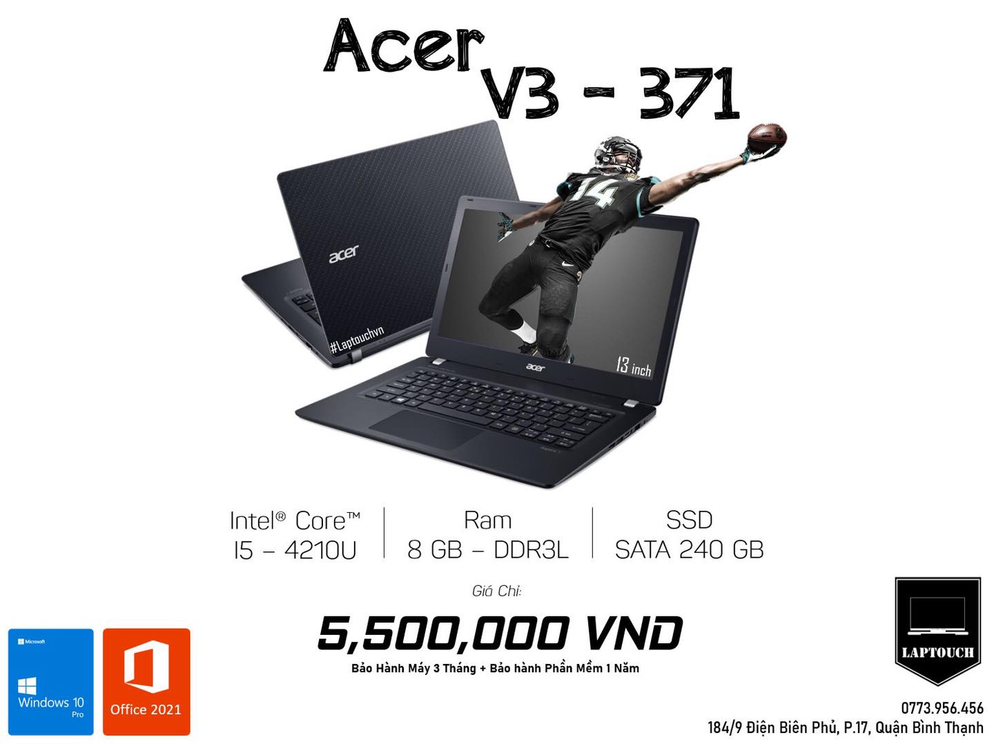Acer V3-371 ( Siêu Nhỏ Gọn )