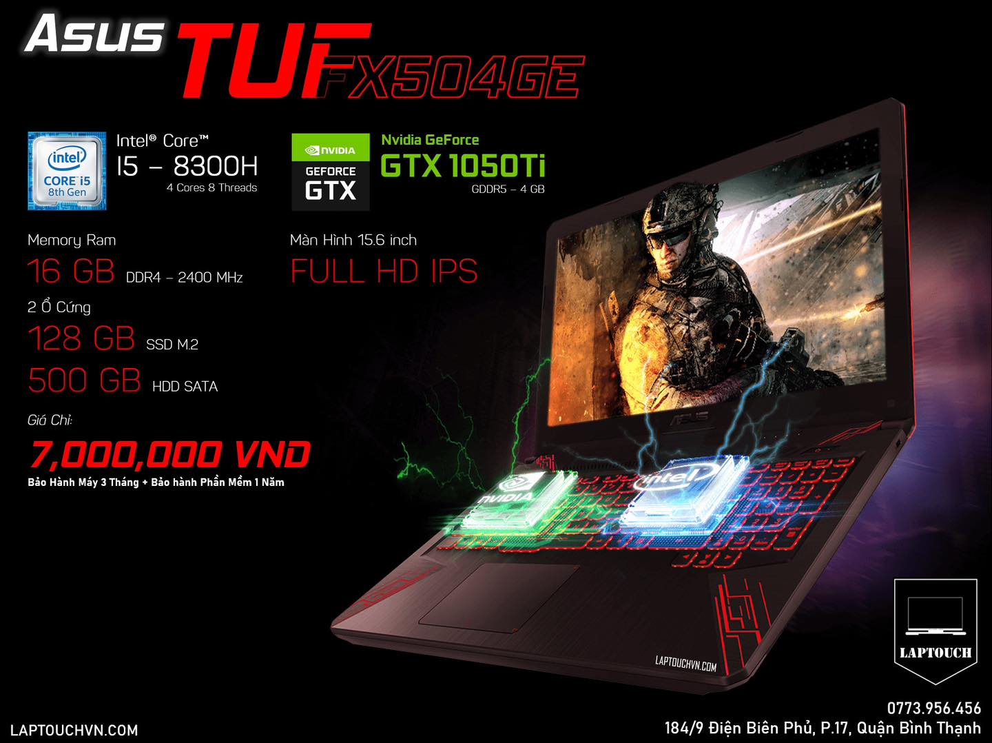 Asus TUF FX504GE [ GTX 1050Ti - 4 GB ]