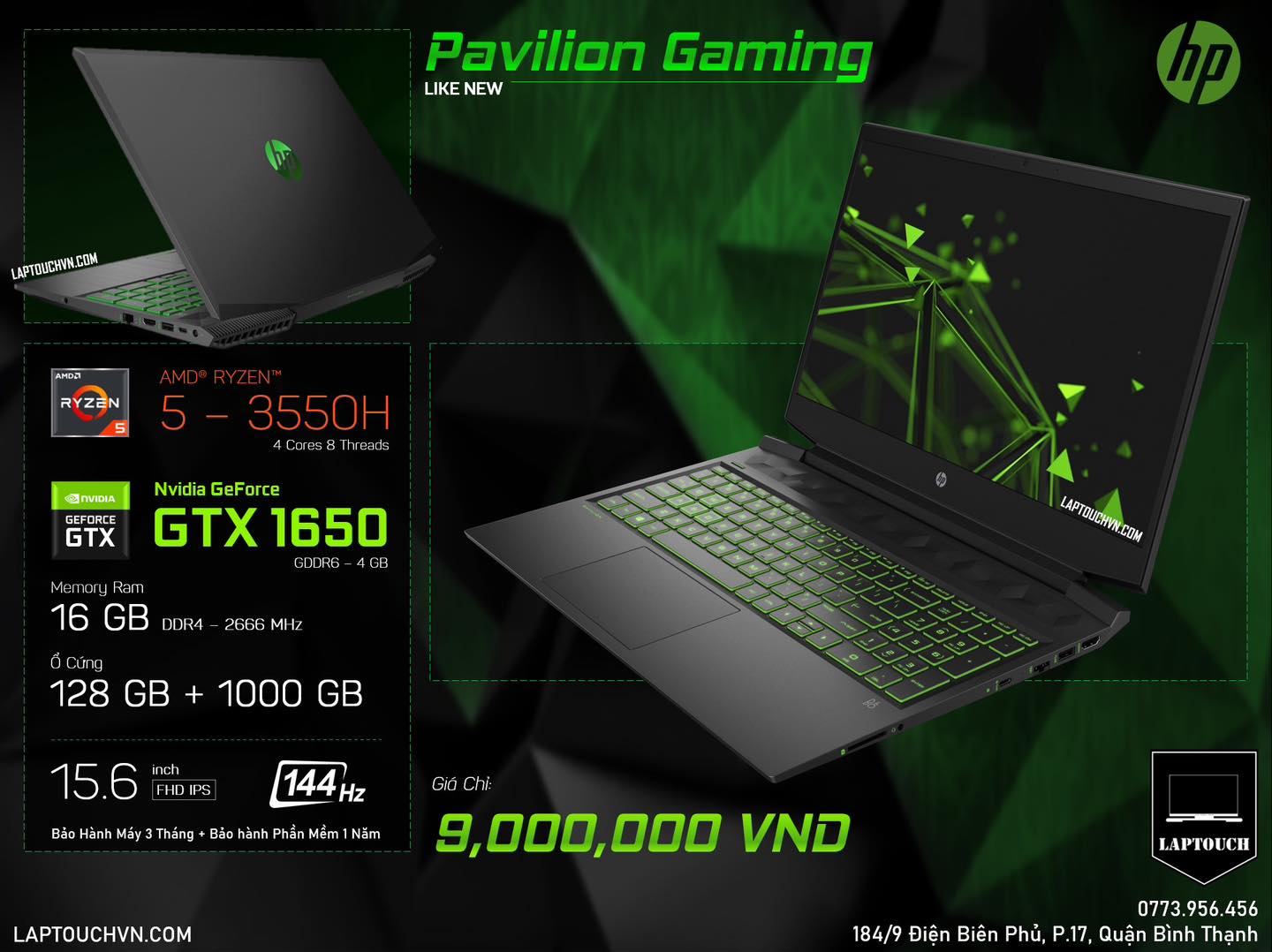 HP Pavilion Gaming 15 [ GTX 1650 ]