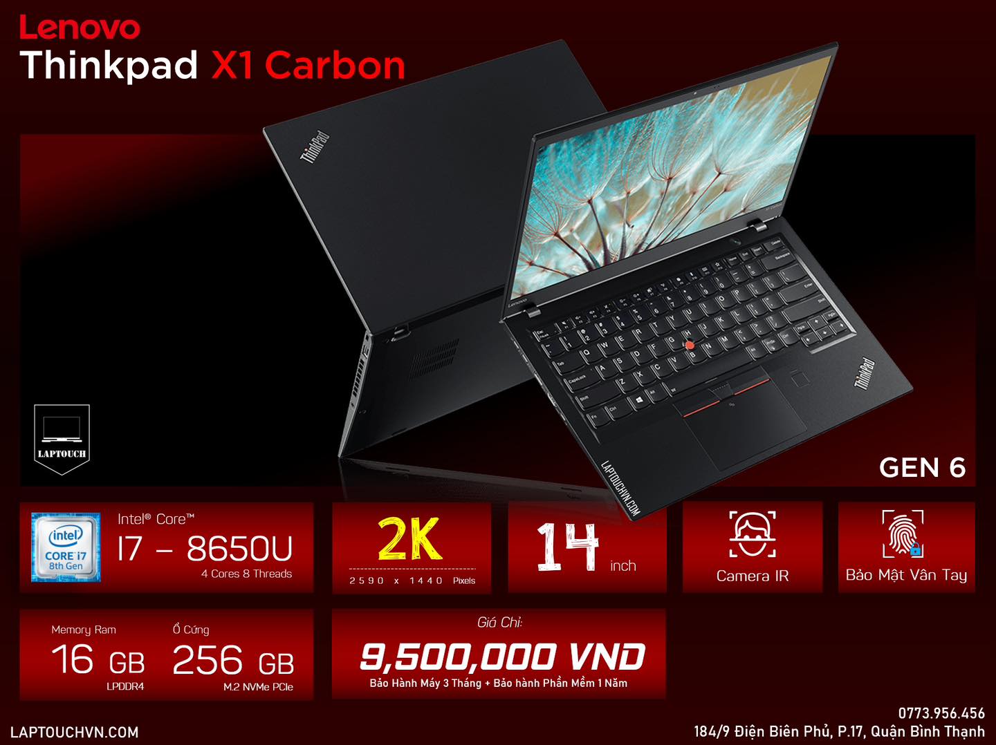 Lenovo Thinkpad X1 Carbon - GEN 6