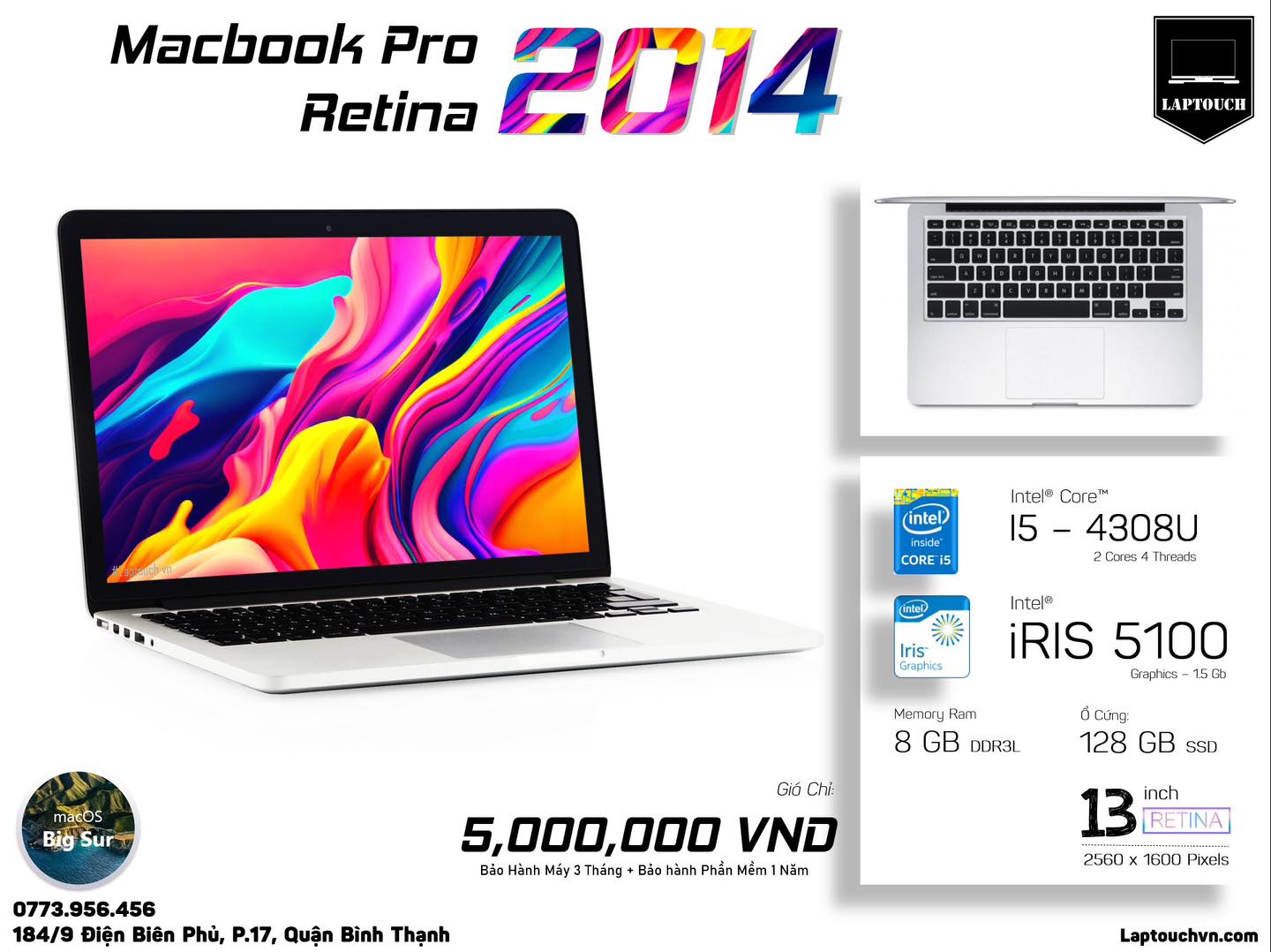 Macbook Pro Retina 13 [ Mid 2014 ]