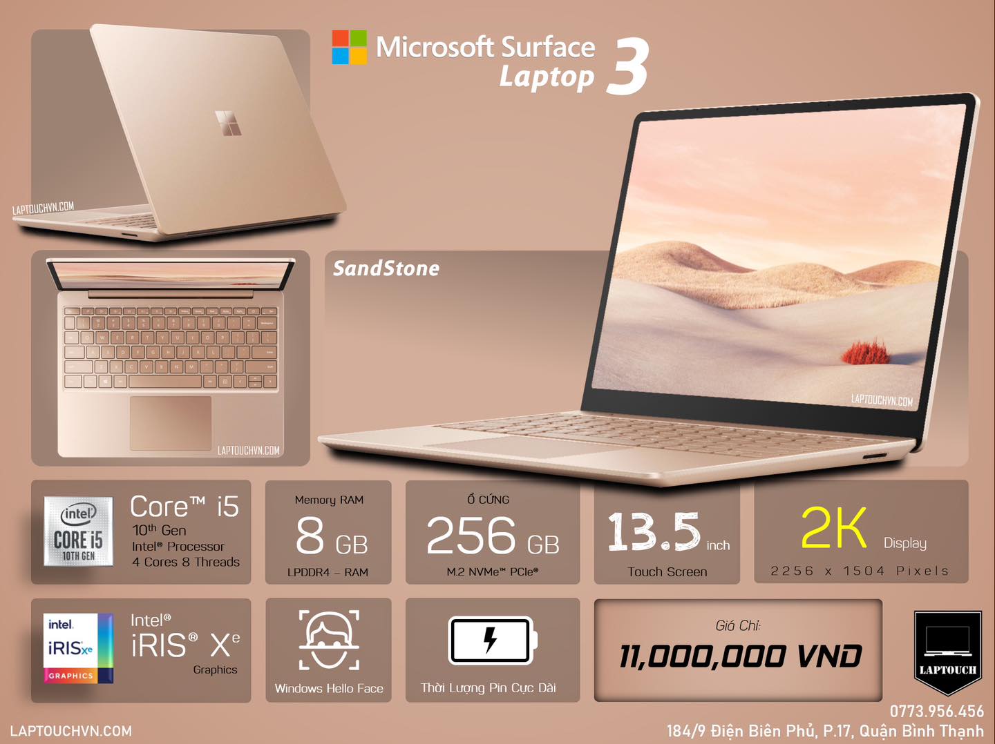 Microsoft Surface Laptop 3 [ SandStone ]