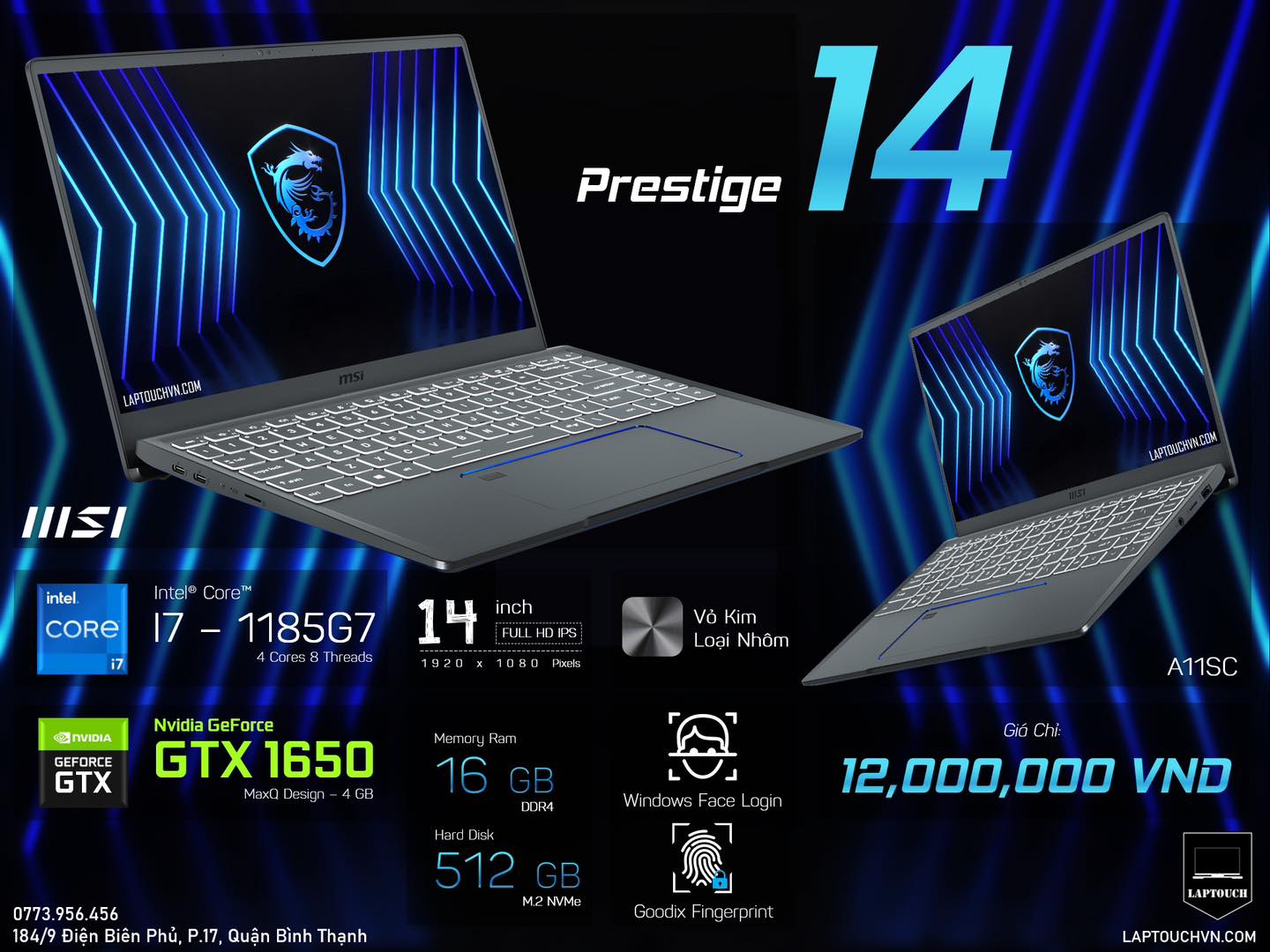 MSI Prestige 14 [ Carbon Gray - Like New ]
